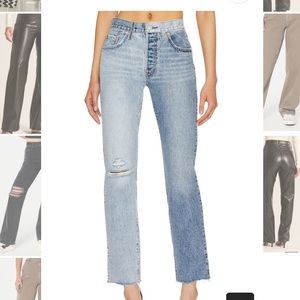 Women’s Levi’s 501 Straight in Two Tone Indigo. size: 26